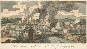 Victoria del Com. Macdonough en el Lago Champlain, 11 de septiembre de 1814 de American School